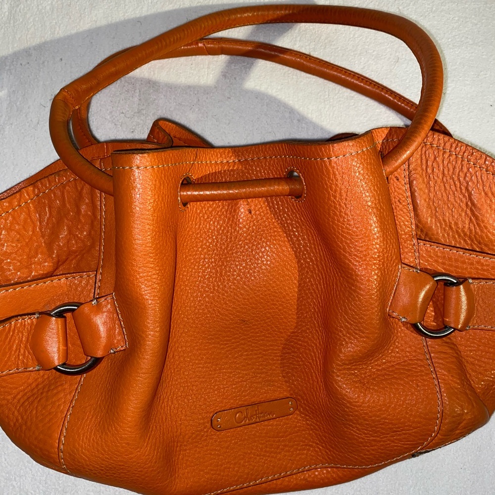 Orange Cole Haan Tote Purse